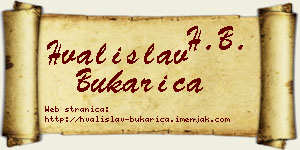 Hvalislav Bukarica vizit kartica